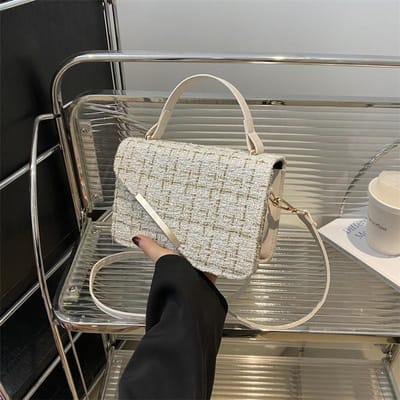 Gepersonaliseerde Tassen voor Vrouwen Niche Ontwerp Trendy en Mooi Trendy Trendy Schuin Eén-schouder Onderarmtas gray