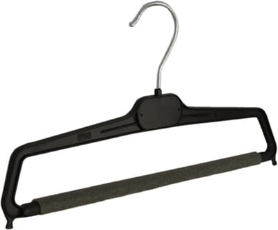 De Kledinghanger Gigant - Broekhanger - Volwassenen - PP34 - 50 Stuks - Kunststof - Zwart - Anti-slip Schuim - Broeklat - 36 cm - Pantalonhanger - Kledinghanger - Kleerhanger - PP-Serie (PP34/S_00/50)