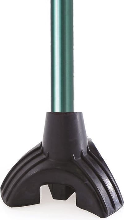 Moretti wandelstok met brede voet groen