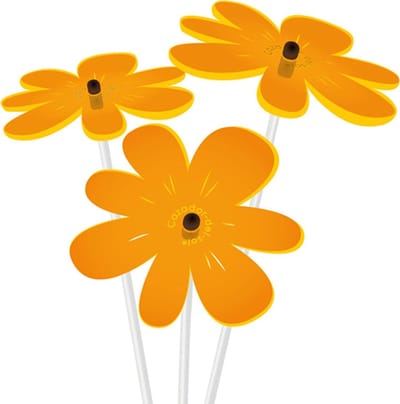 Cazador Del Sol Zonnevangers - tuin decoratie voor buiten - Nea Ø080mm x 26cm Oranje Set3