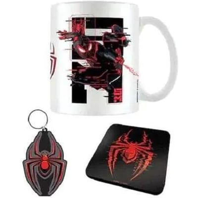 Marvel Spider-Man: Miles Morales - Geschenkset - Web Glitch - Mok, Onderzetter en Sleutelhanger