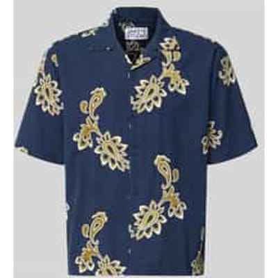 regular fit vrijetijdsoverhemd met stitchings en reverskraag