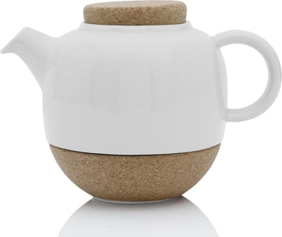 Viva Scandinavia Lauren Theepot Klein - 800 ml - Wit Porselein