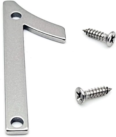 Huisnummers - Nummerbord Deur - Huis Herkenbaar - Roestvrij Staal - 50 mm - Zilver