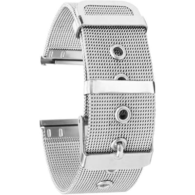 Bracelets de montre en acier inoxydable de 22mm, bracelet en maille à dégagement rapide, bracelet en métal de remplacement avec ceinture argenté