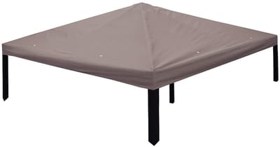 vidaXL - Tuinpaviljoenhoes - 300 - x - 300 - cm - Taupe - Polyester - en - Staal