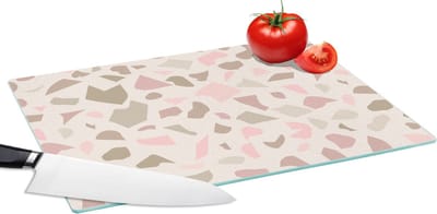 Glazen Snijplank - 39x28 - Marmer - Pastel - Patronen - Snijplanken Glas