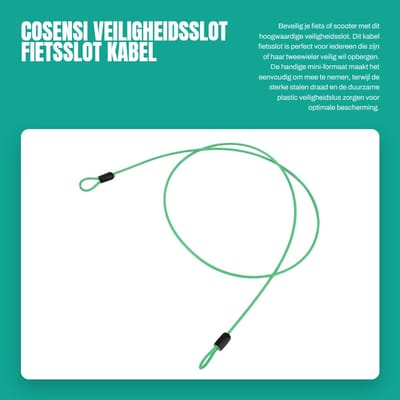 Dailygoods- Fietsslot Hoogwaardige Stalen Draad - Vouwslot - Ringslot - Fietsslot Cijferslot - Fietsslot Kinderfiets - Lengte 100 cm - Fietsbeveiliging