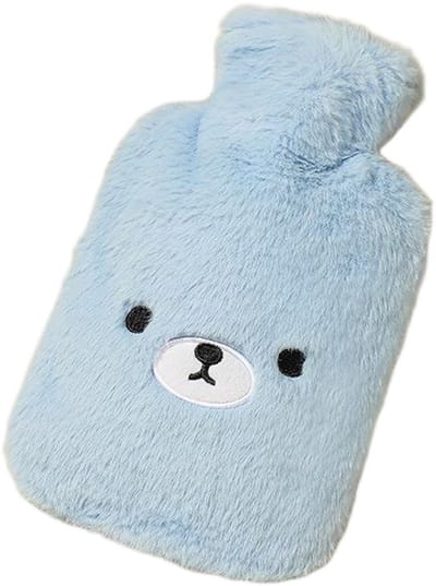 2000ml kruik - met zachte en comfortabele hoes - schattige kruik - grote warmhoudkruik - pluchen handwarmer - geschikt voor verjaardagen, feestdagen, baby's en volwassenen als cadeau - 20,5x30cm