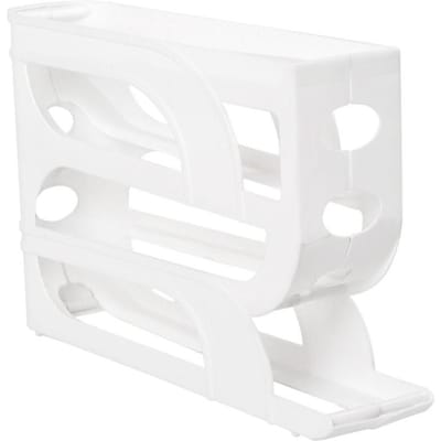 3 Laags / 4 Laags Automatische Eierroller Nieuw Huishouden Keuken Speciale Eierroller Rek Ruimtebesparend Grote Capaciteit Eierorganizer white