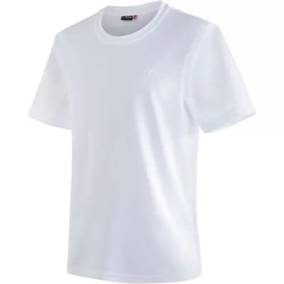 Maier Sports Walter T-shirt Heren, white Maat M