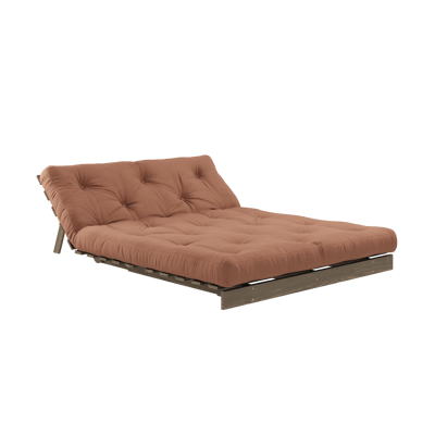 Karup Slaapbank Roots 140 - 759 Clay Brown - 106 carob brown lacquered