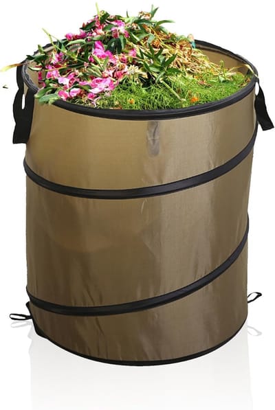 Dailygoods- Tuinzak 34 cm - Opvouwbare Vuilnisemmer - Draagbaar - Oxford-stof - 38 l - Stevige Handgreep - Voor Tuinafval