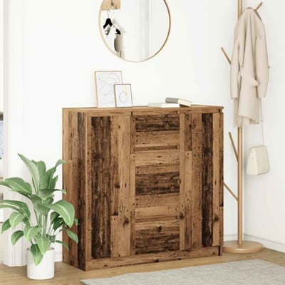 vidaXL - Dressoir - met - lades - 100,5x35x98,5 - cm - bewerkt - hout - oud - hout