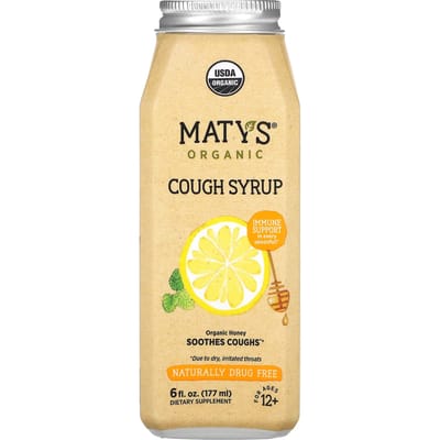 Maty's, Sirop contre la toux biologique, 12 ans et plus, 6 fl oz (177 ml)