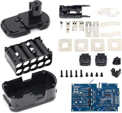 Batterij Beschermhoes - Accu Reparatie Kit - Accu Reparatie - Brandveilig Materiaal - 10x8x2 cm - Zwart
