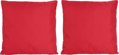 8x Bank/sier kussens voor binnen en buiten in de kleur rood 45 x 45 cm - Tuin/huis kussens