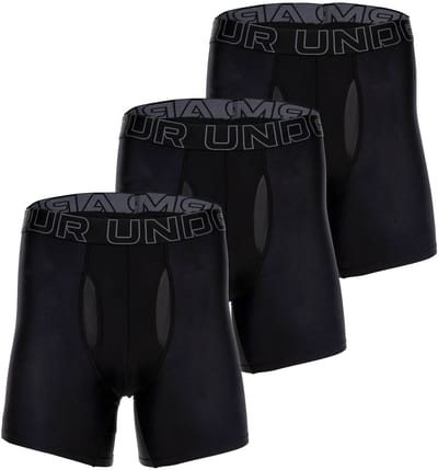 Under Armour Boxershorts UA PERFORMANCE TECH - SOLID 6 IN 3PK Set van 3