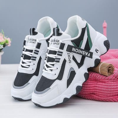 Lente Nieuwe Koreaanse Versie van Daddy Dames Schoenen Student Sport Hardloopschoenen Dames Ademend Verhoging 40