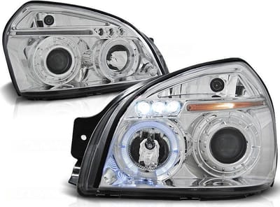 Koplampen dual halo rims HYUNDAI TUCSON 07 04-10 ANGEL EYES CHROOM