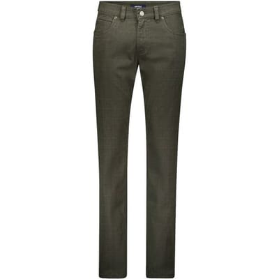 Gardeur Broek Bill-3 Cotton Blend Subtle Check Khaki / male