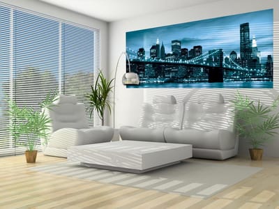 City Brooklyn Bridge New York City Photo Wallcovering