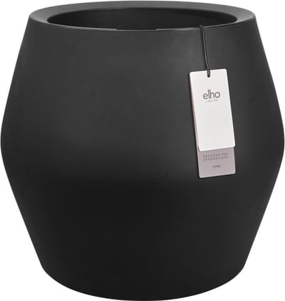 Elho June Split Low 46 - UV-bestendig en Kleurvaste Bloempot - Binnen & Buiten - Ø 46.0 x H 42.6 cm - Zwart