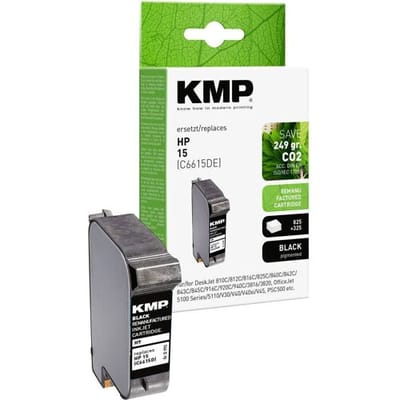 KMP Inktcartridge vervangt HP 15, C6615DE Compatibel Zwart H9 0993,4151