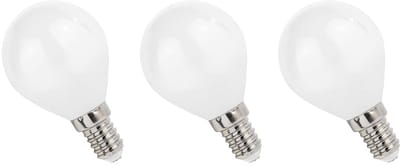 Spectrum LED Lamp E14 1W 230V - 90 Lumen - 2700K Warm wit - Gezellig licht - Energiezuinig - 3 stuks