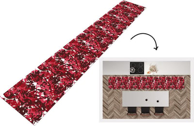 Keukenloper - Loper keuken - Patroon - Jungle - Rood - 300x50 cm - Keukenloper vinyl