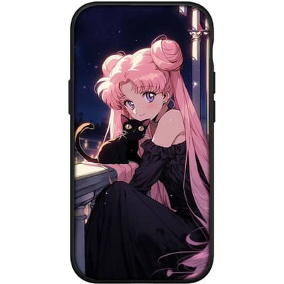 Cover voor iPhone 15 14 Xiaomi Redmi Note 13 12 11 Pro Max X 8 7 9 XR Samsung Galaxy S24 S23 A05 OPPO A15 Huawei Anime Sailor Cartoon Moon Telefoonhoesje for Samsung Galaxy Note 20 ceilkleur