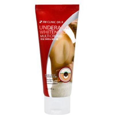 Crème Blanchissante Multi Tonalité 3W Clinic pour Aisselles Taches Sombres 100g – Éclaircissante & Correction des Pigmentations red