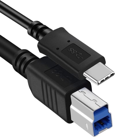 USB-C naar USB-B - Printer kabel adapter - 1 meter -zwart - Provium