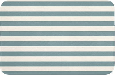 WC mat 60x40 cm - Antislip - Strepen - Modern - Blauw - Toiletmat - Vloermat - Douchemat - Toilet tapijt - Toiletmatten