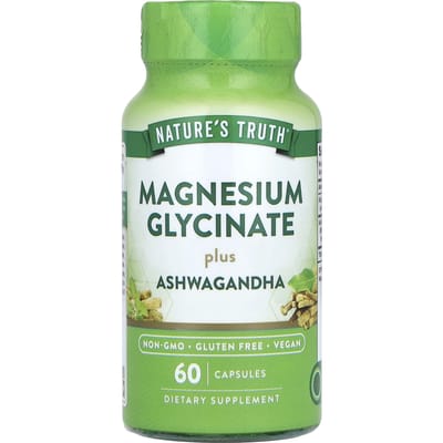 Nature's Truth, Magnesiumglycinaat Plus Ashwagandha, 60 Capsules