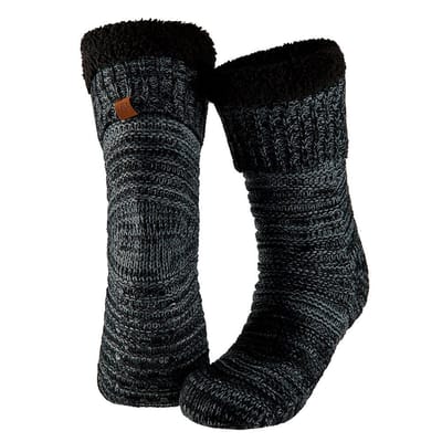 Huissok heren - Anti slip - Zwart - One size