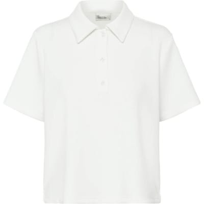 My Essential Wardrobe Mwhelle Polo Tee Tops & T-shirts Dames - Shirt - Wit - Maat XS