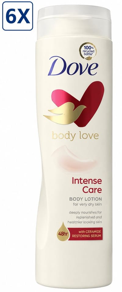 6 x Dove Intensive Nourishment Women - 400 ml - Bodylotion