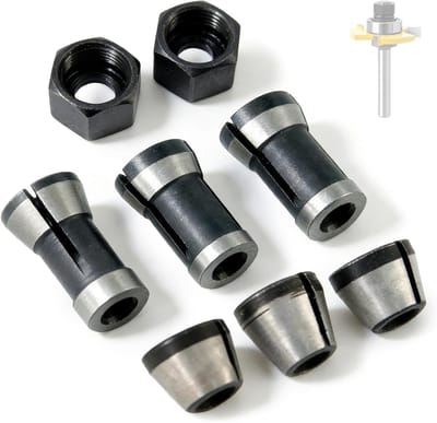 Set van 8 Klemmen voor Router en Graveermachines met 6 Clamp Adapters en 2 Moeren voor Precisiewerk