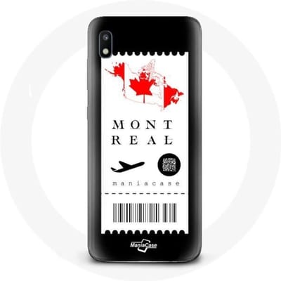 Coque pour Samsung Galaxy A10 Billet d'avion Montréal Canada