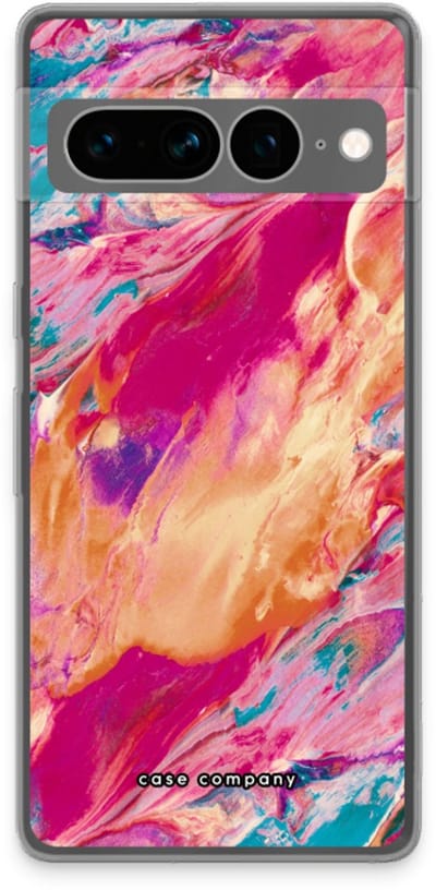 Case Company® - Hoesje geschikt voor Google Pixel 7 Pro hoesje - Pastel Echoes - Soft Cover Telefoonhoesje - Bescherming aan alle Kanten en Schermrand