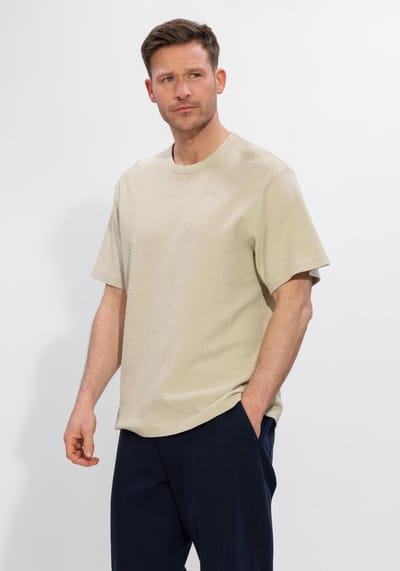 Forét Fir T-shirt Polo's & T-shirts Heren - Zand - Maat M