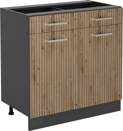 Vicco R-Line Keukenonderkast – 80 cm zonder werkblad Artisanaal eiken