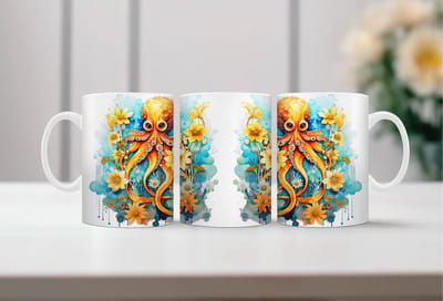 Auqarel koffiemok Octopus 3