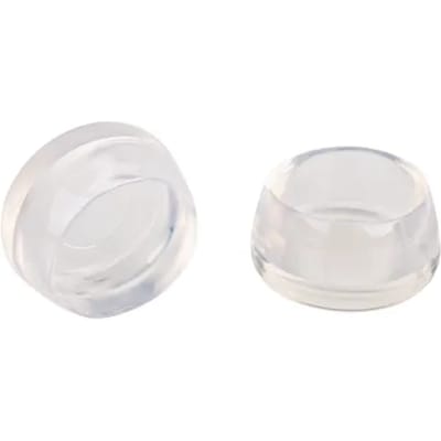 Fix-o-moll Tafelpootdop Soft - Bescherming Tegen Vocht En Roest - Rond Pvc Transparant - Diam. 28mm - 4 Stuks