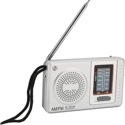 Equivera Transistor Radio - Transistor Radio op Batterijen - Draagbare Radio - Kleine Radio - Draagbare Radio op Batterijen - Transistorradio - Noodradio - Radio voor Rampen - Radio op Batterijen