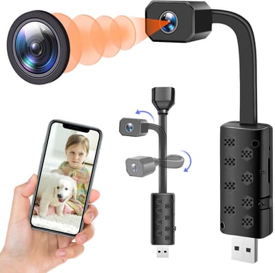 Lexium Verborgen Camera - Spionage Camera - Geheime Camera - Spy Camera - Spycamera - Spion Camera - Verborgen Mini Camera - Spy Camera Mini - Afluisteren - Afluisterapparatuur
