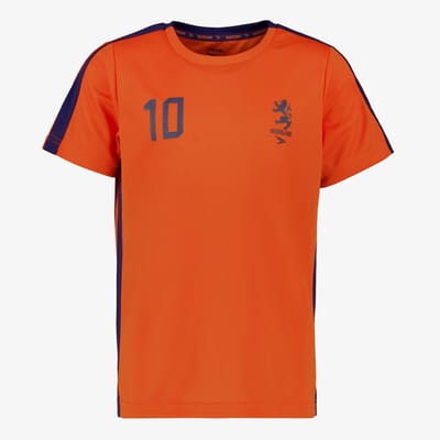 Dutchy kinder voetbal T-shirt oranje blauw - Maat 116