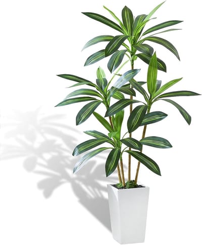 Kunst Dracaena Boom - Nep Plant - Decoratie Huis - Natuurlijke Uitstraling - 160 cm - Groen