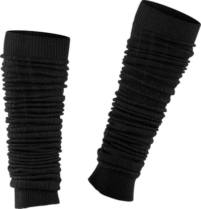Esprit Rib Beenwarmer dik gedessineerd wol beenwarmers dames zwart - maat ONESIZE